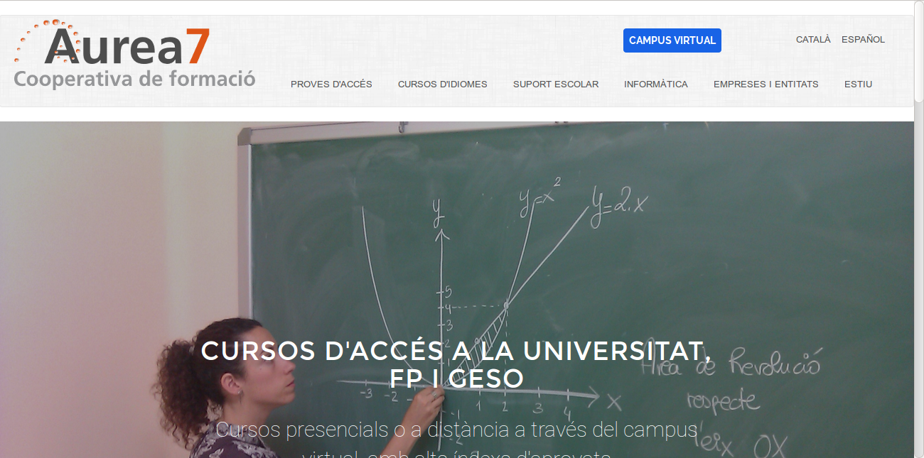 Accedeix a la secció de formació presencial d'Aurea7